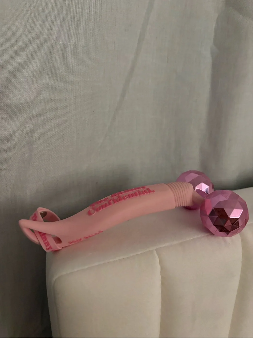 Pink Dual-Roller Facial Massager by The Skinny Confidential